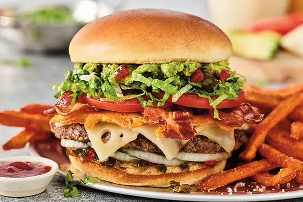 Juicy Red Robin Burger Creation