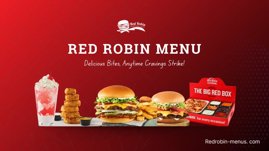 red robin restaurant full menu