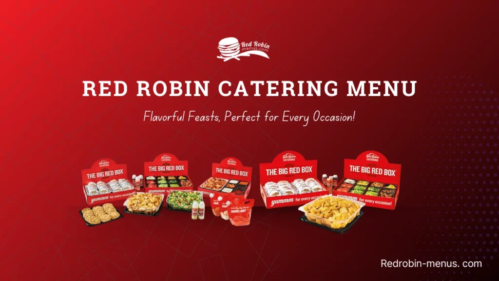 Red robin Catering Menu