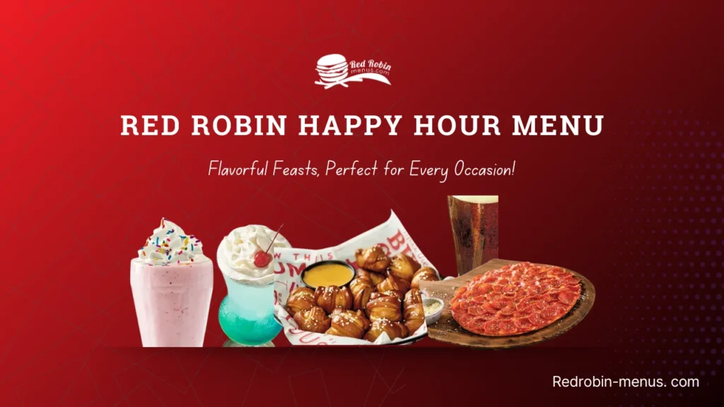 Red robin happy hour menu