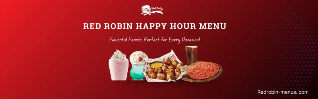 Red robin happy hour menu with prices